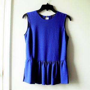 Royal Blue Peplum Top